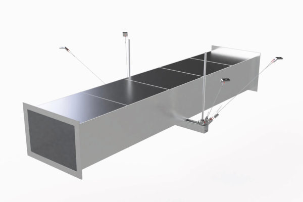 Zip-Clip Atlas 4-way seismic bracing of rectangular ductwork
