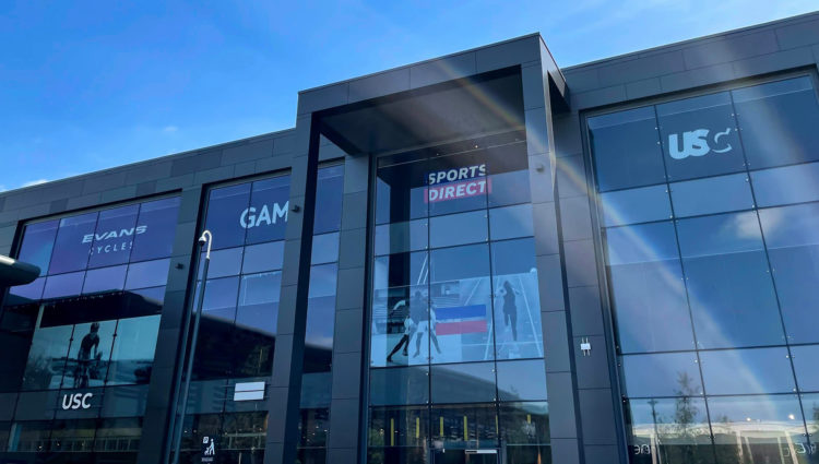 Frasers Group mega-store at Fosse Park, Leicester, UK