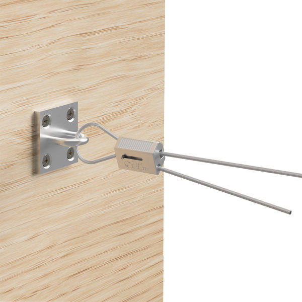 ABSWP staple-on wall plate installation example