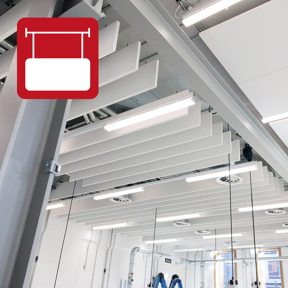 Acoustic Panel and Signage Suspension Solutions