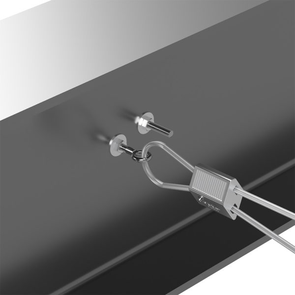 CT1 catenary fixings/anchors installed