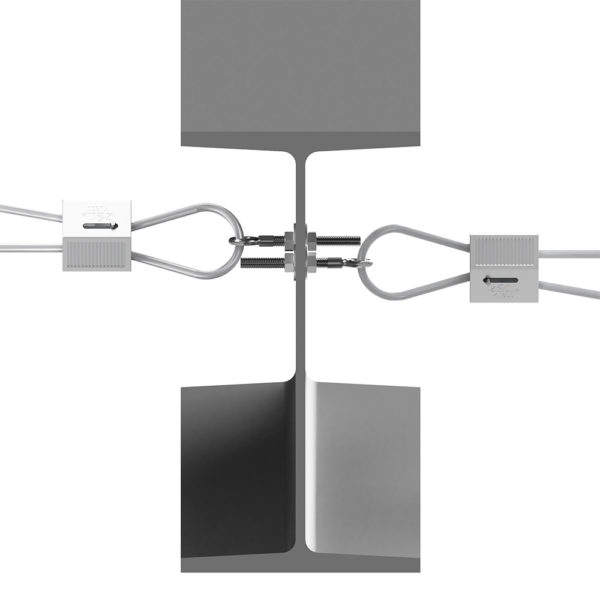 CT1 catenary fixings/anchors installed