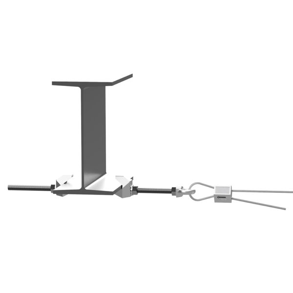 Installed CT4 catenary fixing/anchor