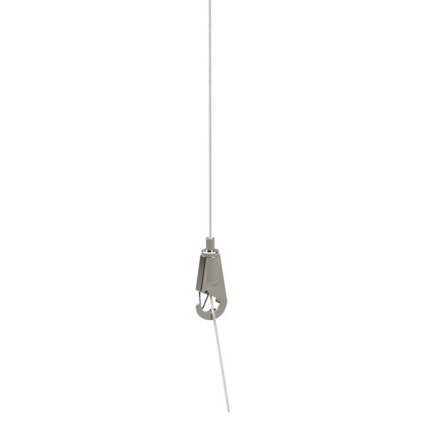 Carabiner architectural support (ACGHSPR) with wire