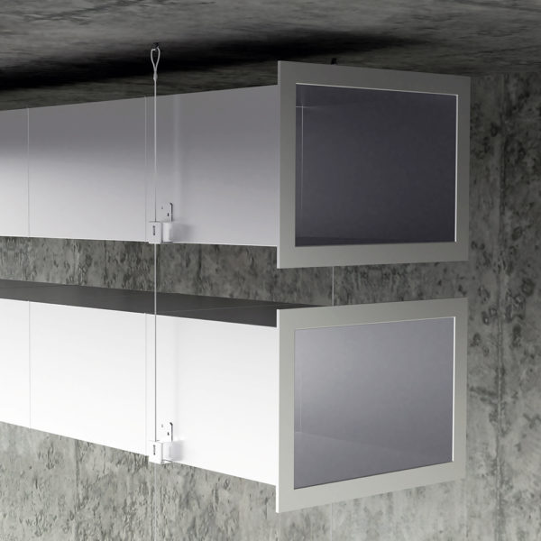 Duct-Lock two-tier duct suspension