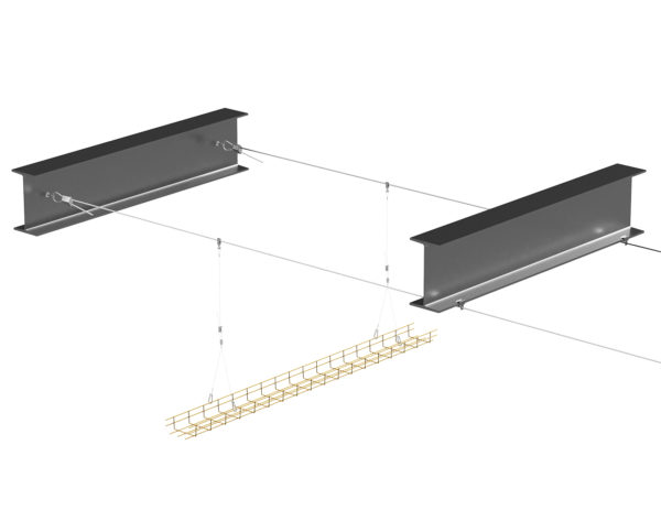 Span-Lock and ABC1 intermediate beam clips installation illustration
