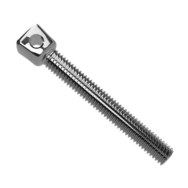 UNI2 - M6 x 45 mm universal eyebolt with flange nut